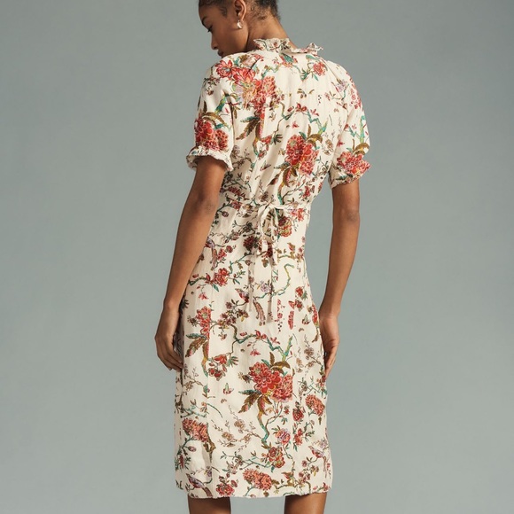 Anthropologie Pilcroe NWT ruffle collar button down dress size 2 - Picture 10 of 10